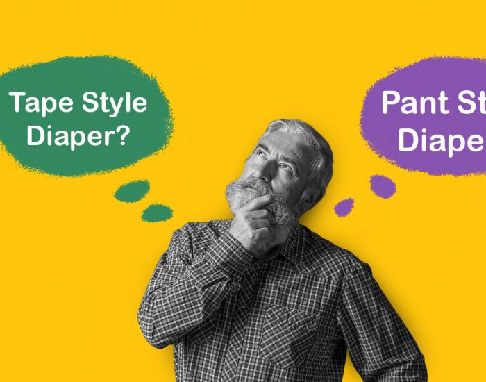 two types of adult incontinence diapers include the pant-style and the tape-style